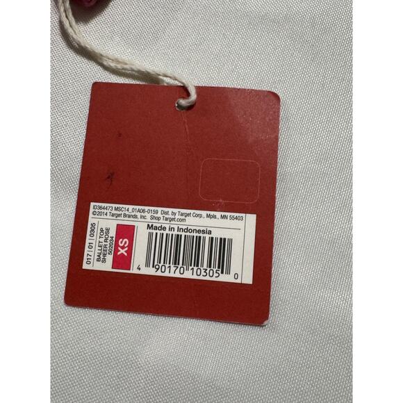 Mossimo Supply Co. Feminine Floral Lace Cropped Top Pink Long Sleeve XS NWT - Picture 4 of 9